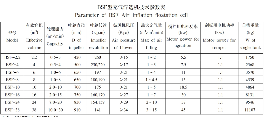 BSF型充气浮选机1 BSF型充气浮选机1